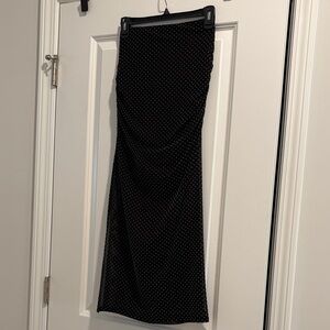 Anthropologie Maeve Polka Dot Pencil Skirt